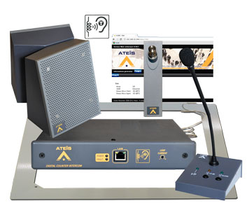 ateis interphone de guichet full duplex numérique MAGELLAN UC-AEC